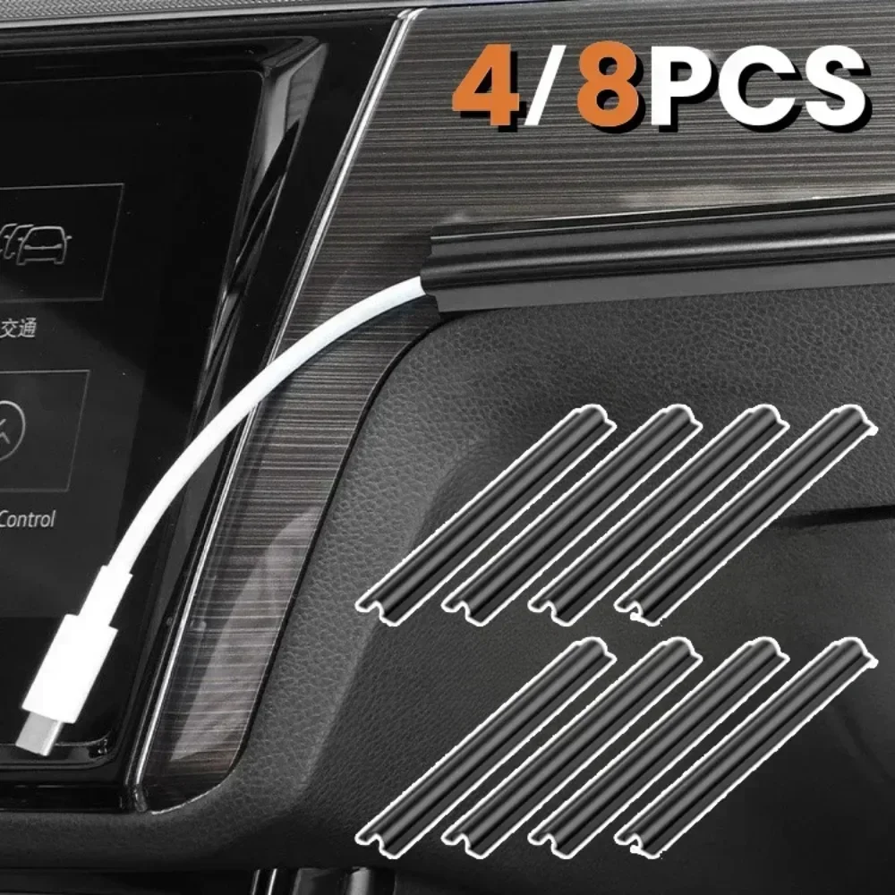 Car Cable Organizer - 4/8 adet araba iç kablo hattı