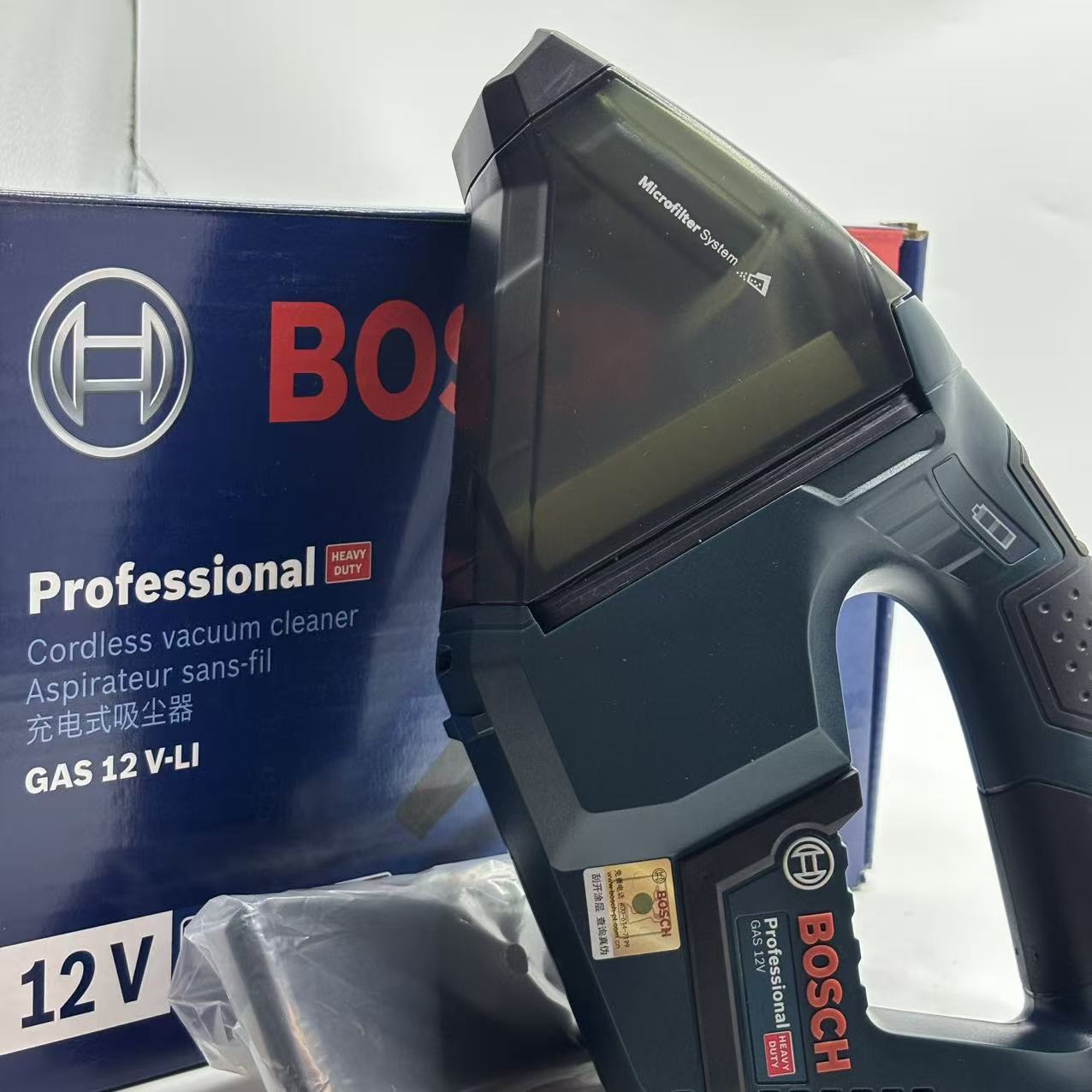 Car Vacuum - Bosch GAS 12V-LI Profesyonel Elektrikli Süpürge,