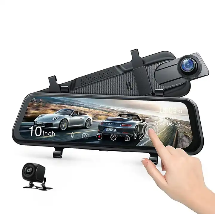 Car Mirror - 10'' Aynalı Araç Kamerası Gece Görüşlü