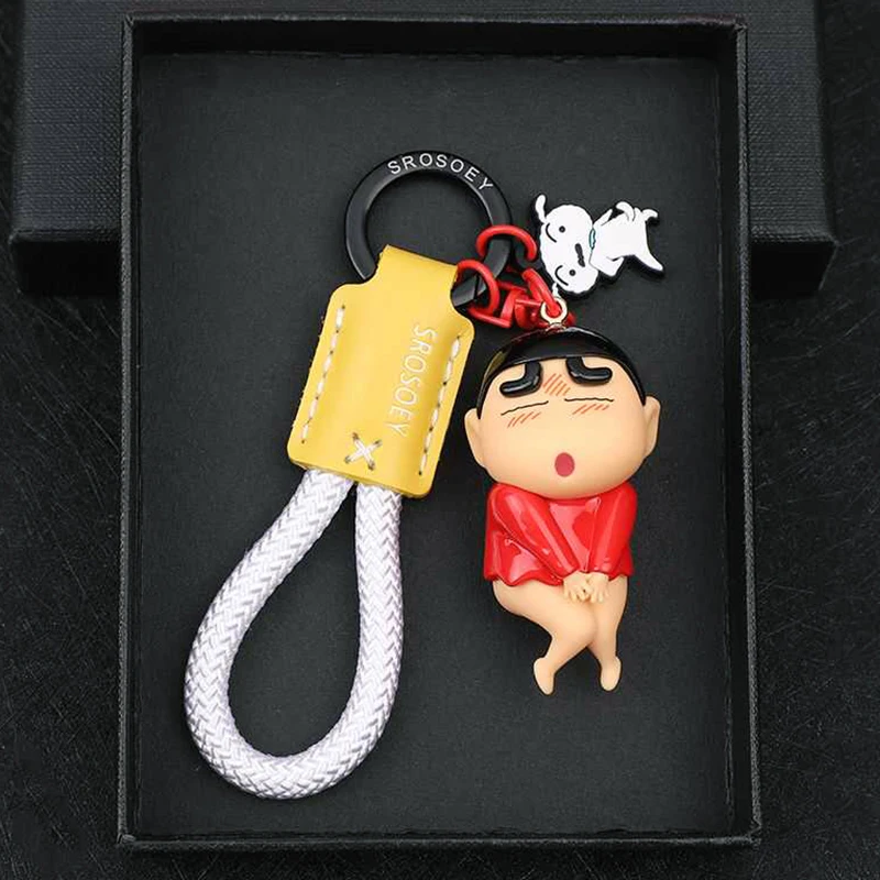 Car Accessories Japanese - Anime Crayon Shin-chan Sevimli Figürlü Anahtarlık,