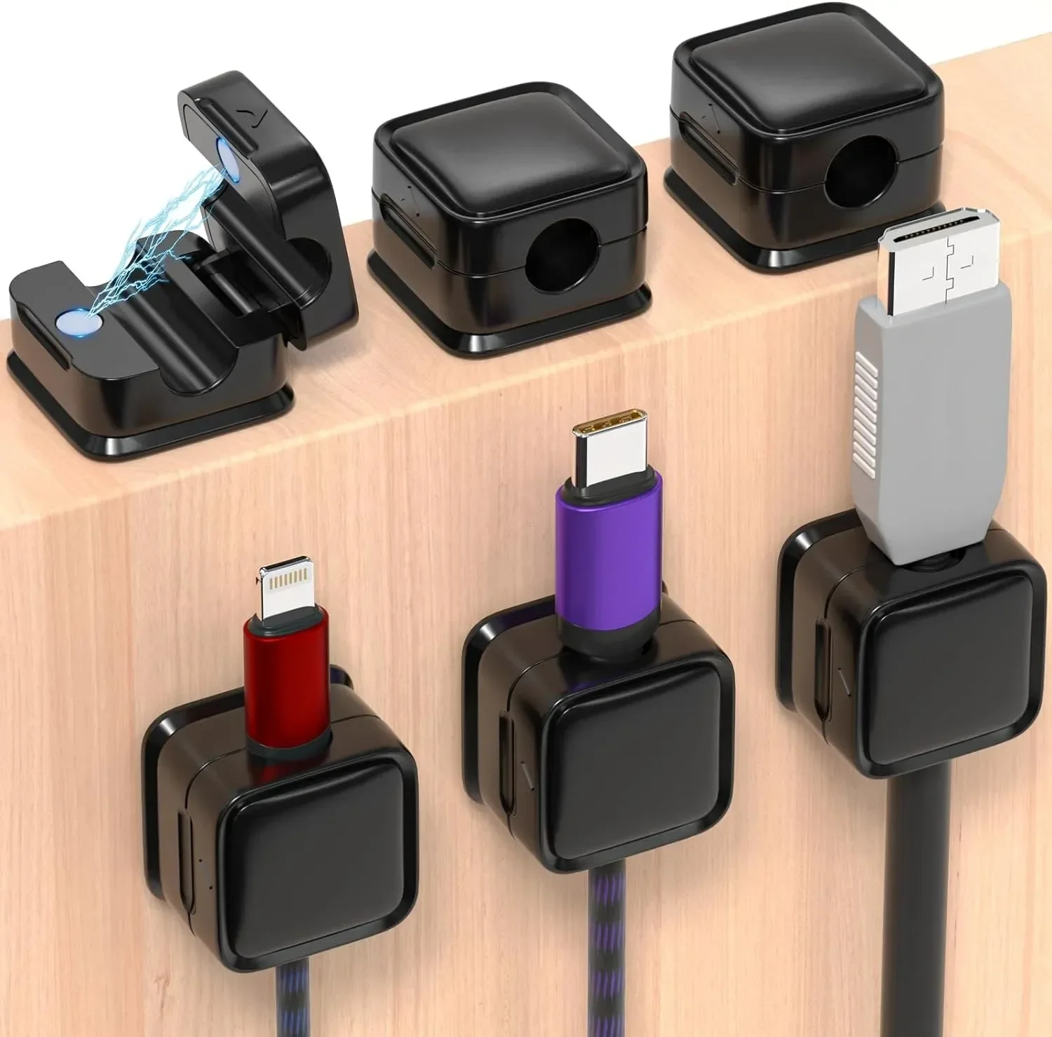 Car Cable Organizer - Mini Kablo Düzenleyici, Manyetik Kablo Tutucu,