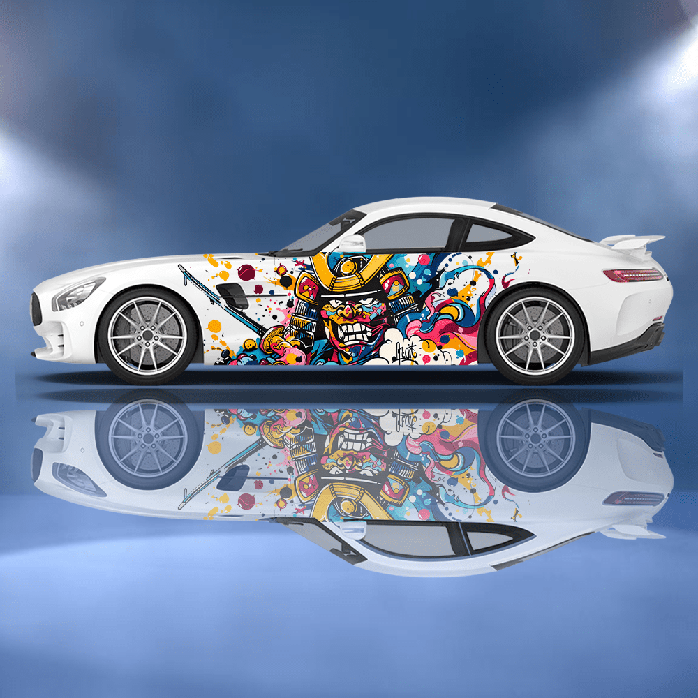 Renkli Japon Samuray Graffiti  - Car Accessories Japanese incelemesi ve fiyatı