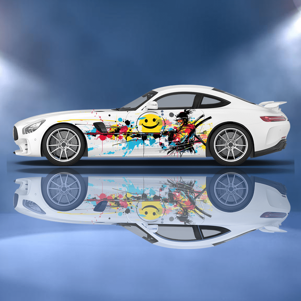Renkli Japon Samuray Graffiti  - Car Accessories Japanese incelemesi ve fiyatı