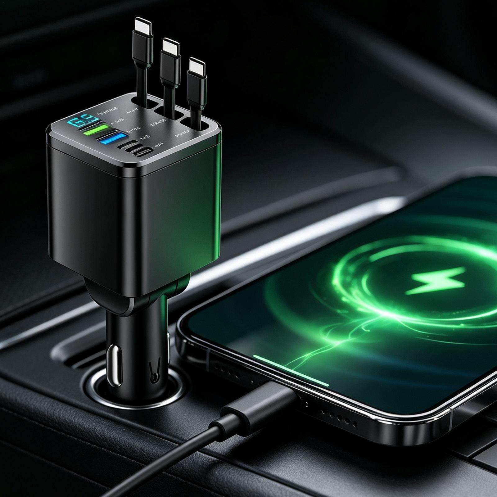 Araba İçin Geri Çekilebilir Şa - Car Charger incelemesi ve fiyatı